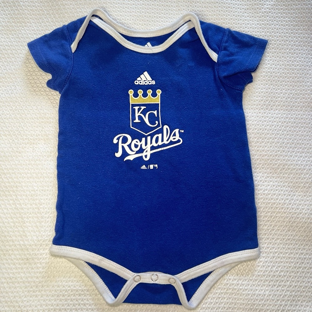 Adidas Kansas City Royals Logo Bodysuit Size 24 Months One Piece